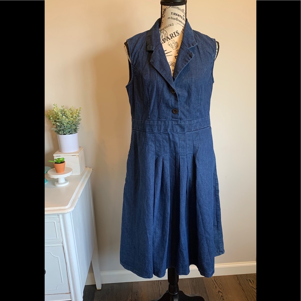 Reborn denim dress, medium NWT